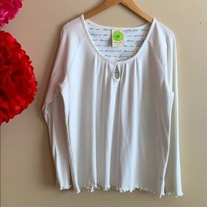 White Orchid Pajama Top